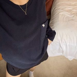 Abercrombie & Fitch long sleeve tee shirt (black)